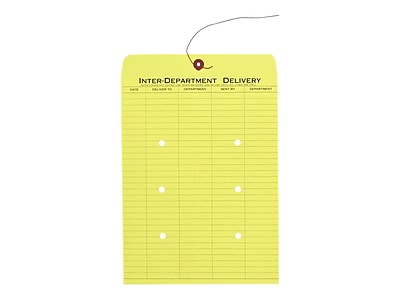 Category: Interdepartmental Envelopes 10 x 13 Yellow Inter Department Envelopes EN1096 1 Sided 